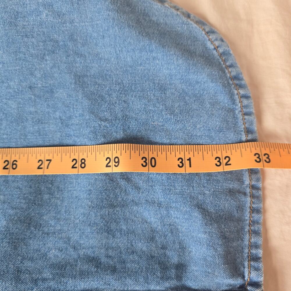 *NWT Diesel Lify Denim Mini Shirt Dress Size XXS *Oversized Long Sleeve Cotton - Picture 12 of 12